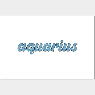 Aquarius Glitter Posters and Art